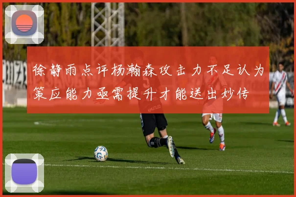 徐静雨点评杨瀚森攻击力不足认为策应能力亟需提升才能送出妙传